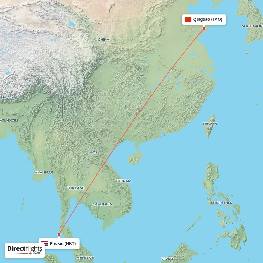 HKT - TAO route map