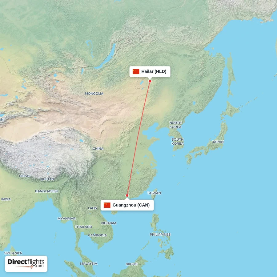 HLD - CAN route map