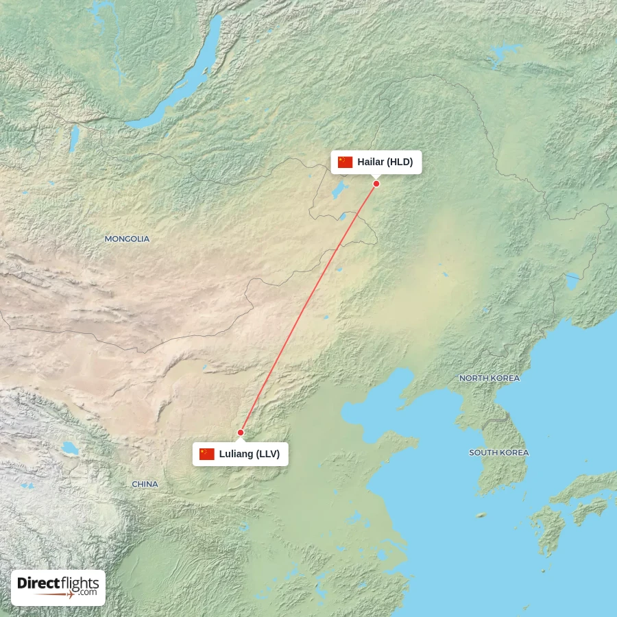 HLD - LLV route map