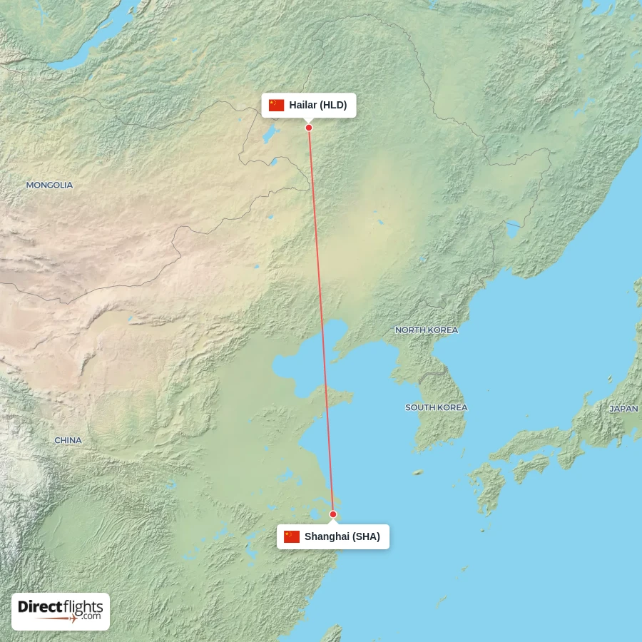 HLD - SHA route map