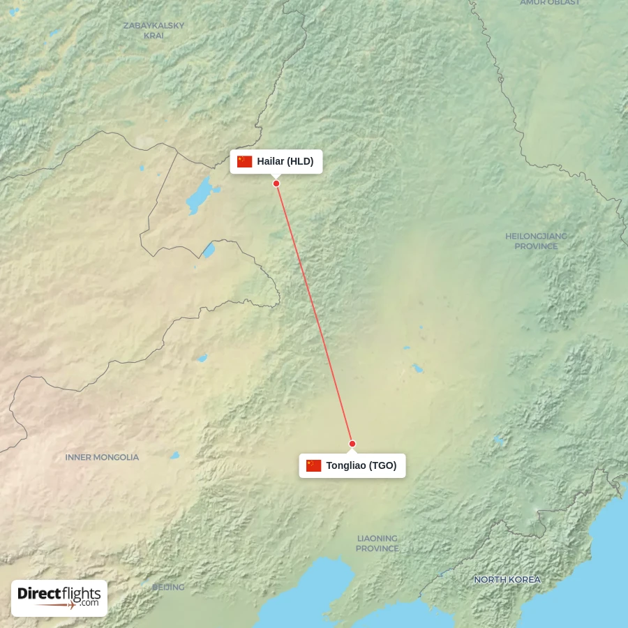 HLD - TGO route map