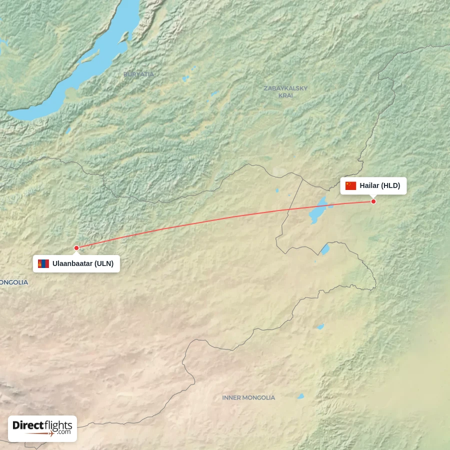 HLD - ULN route map