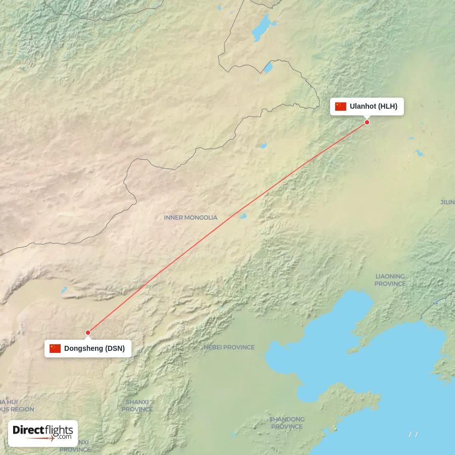 HLH - DSN route map