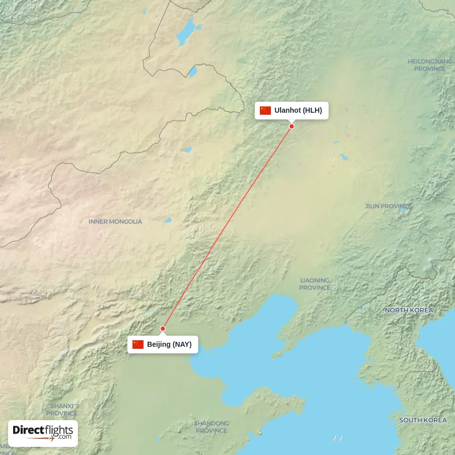 HLH - NAY route map