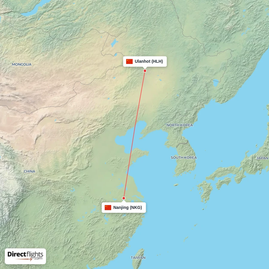 HLH - NKG route map