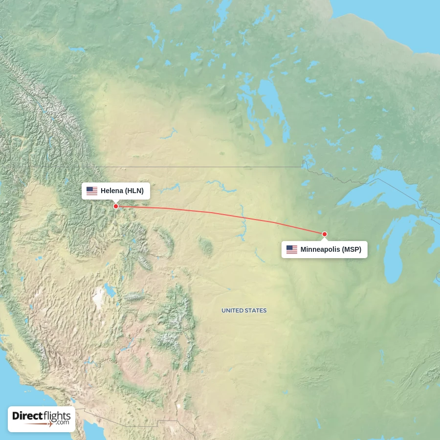 HLN - MSP route map