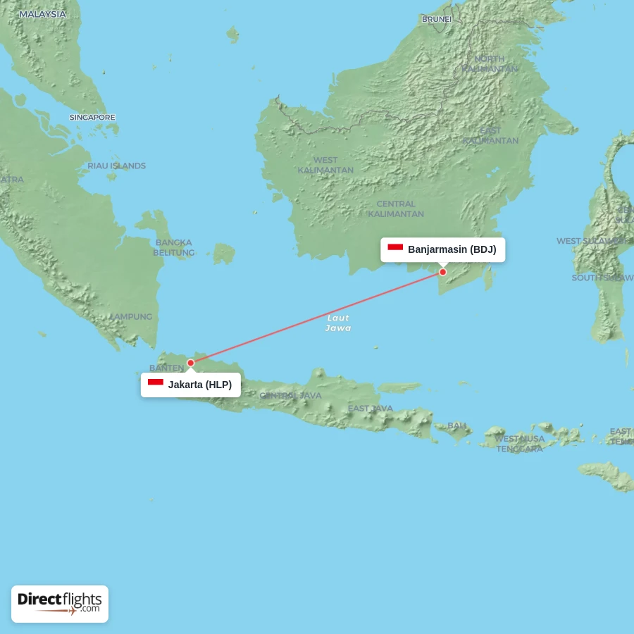 HLP - BDJ route map