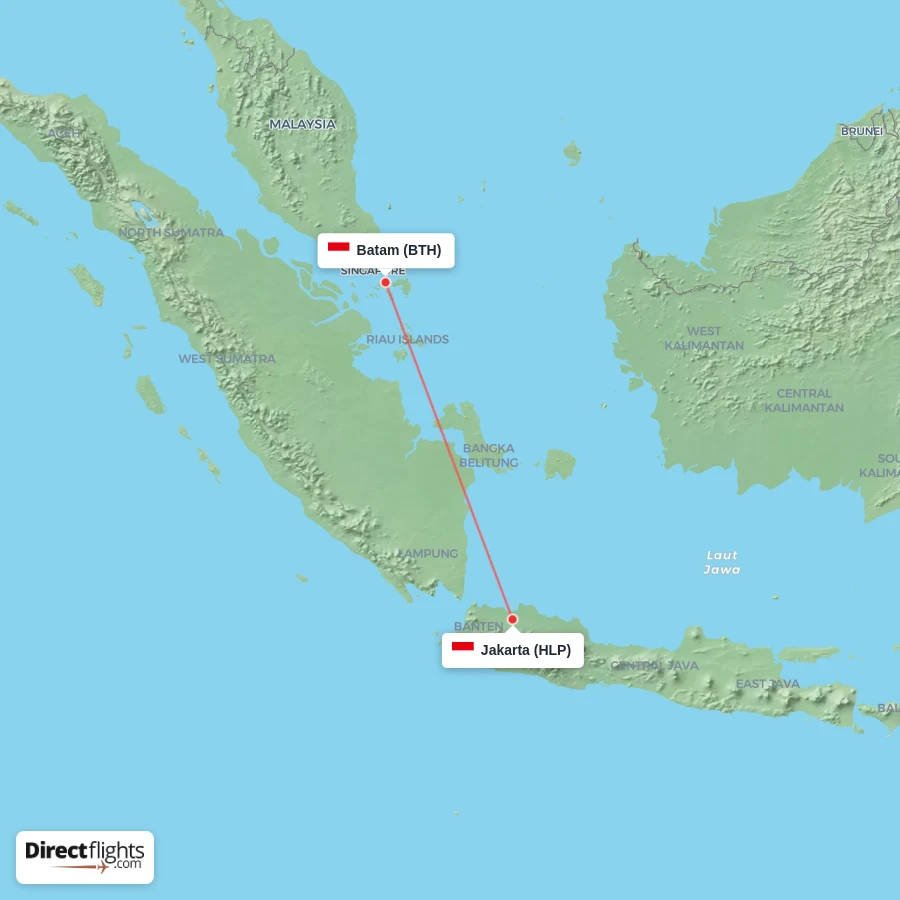 HLP - BTH route map