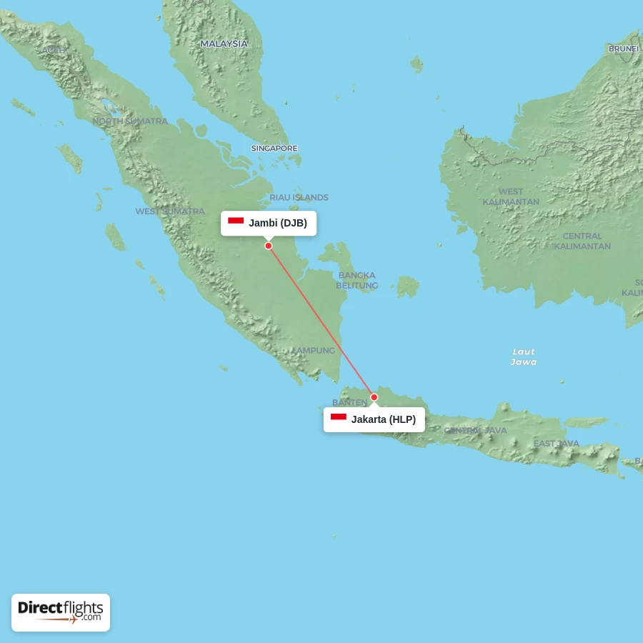 HLP - DJB route map