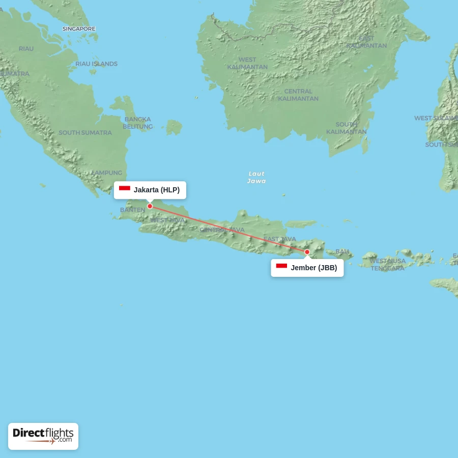 HLP - JBB route map