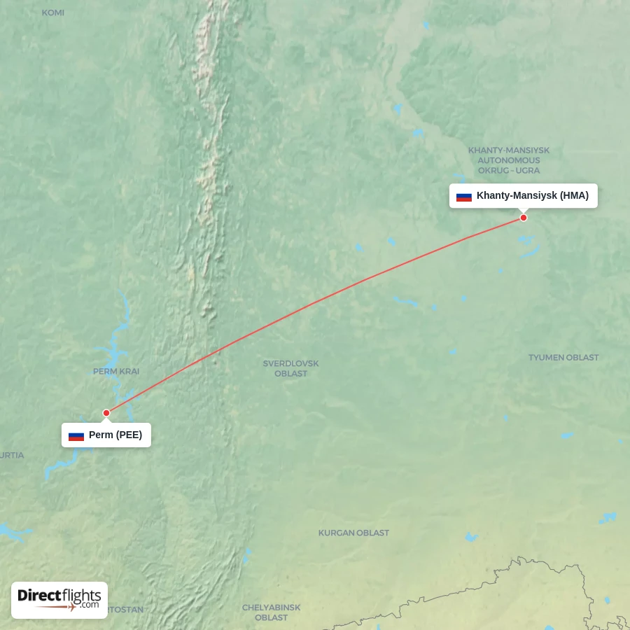 HMA - PEE route map