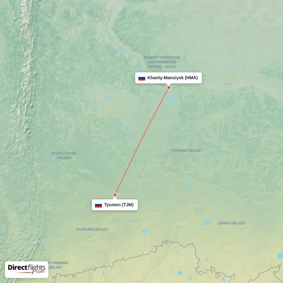 HMA - TJM route map