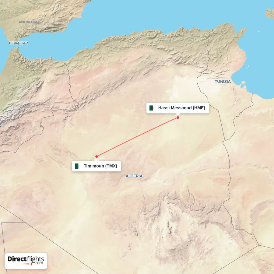 HME - TMX route map