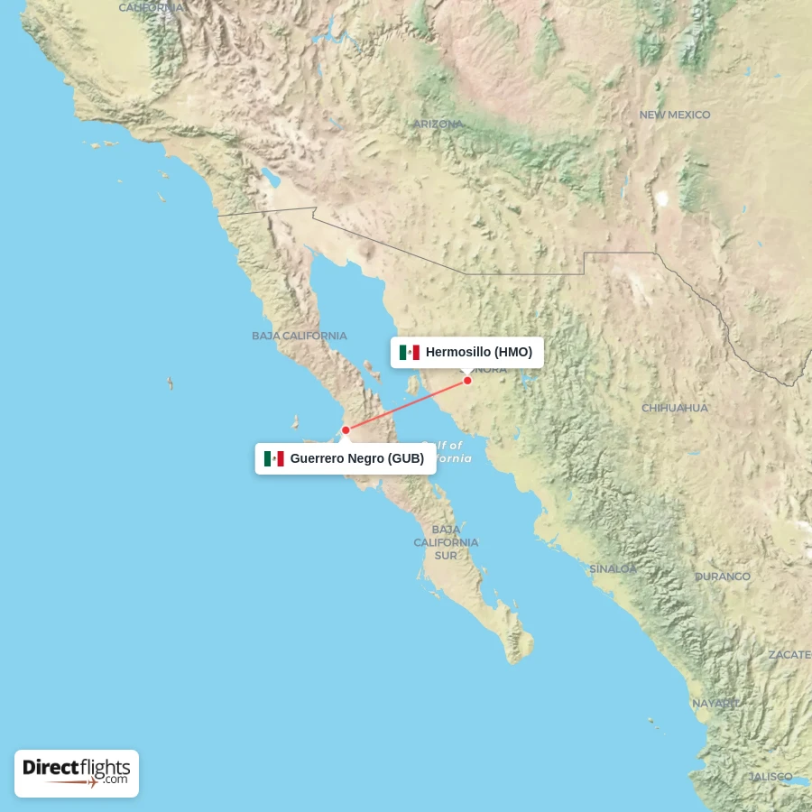 HMO - GUB route map