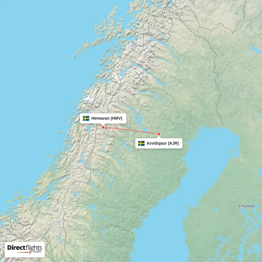 HMV - AJR route map