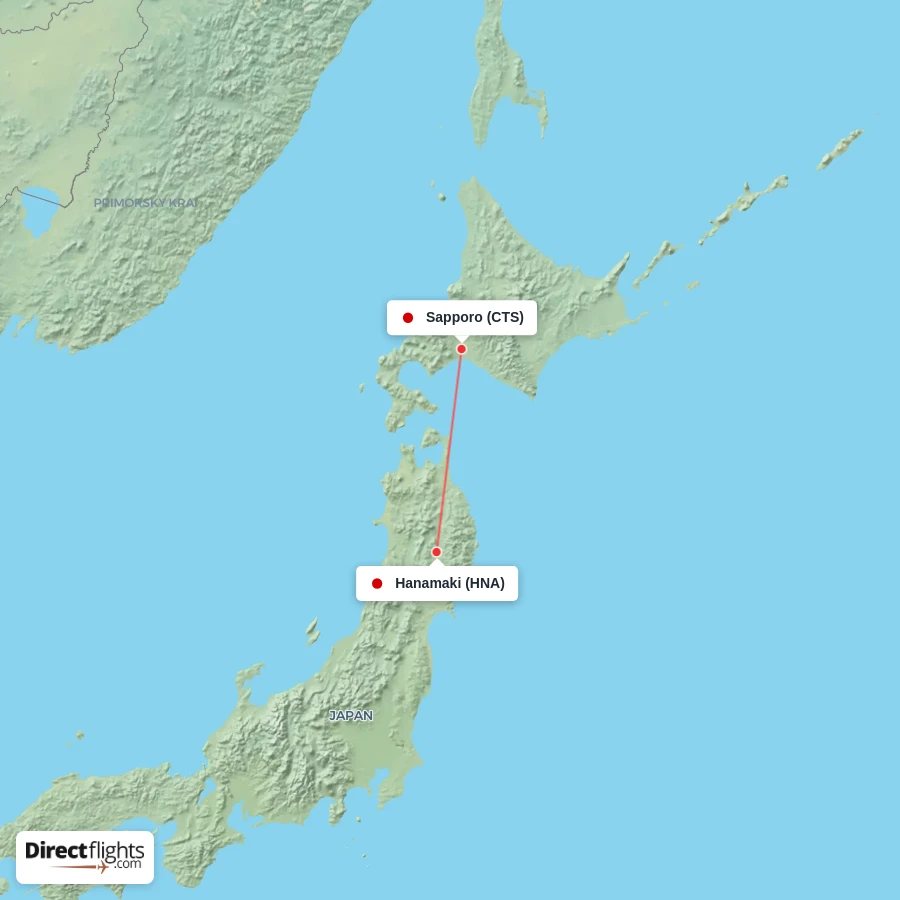 HNA - CTS route map