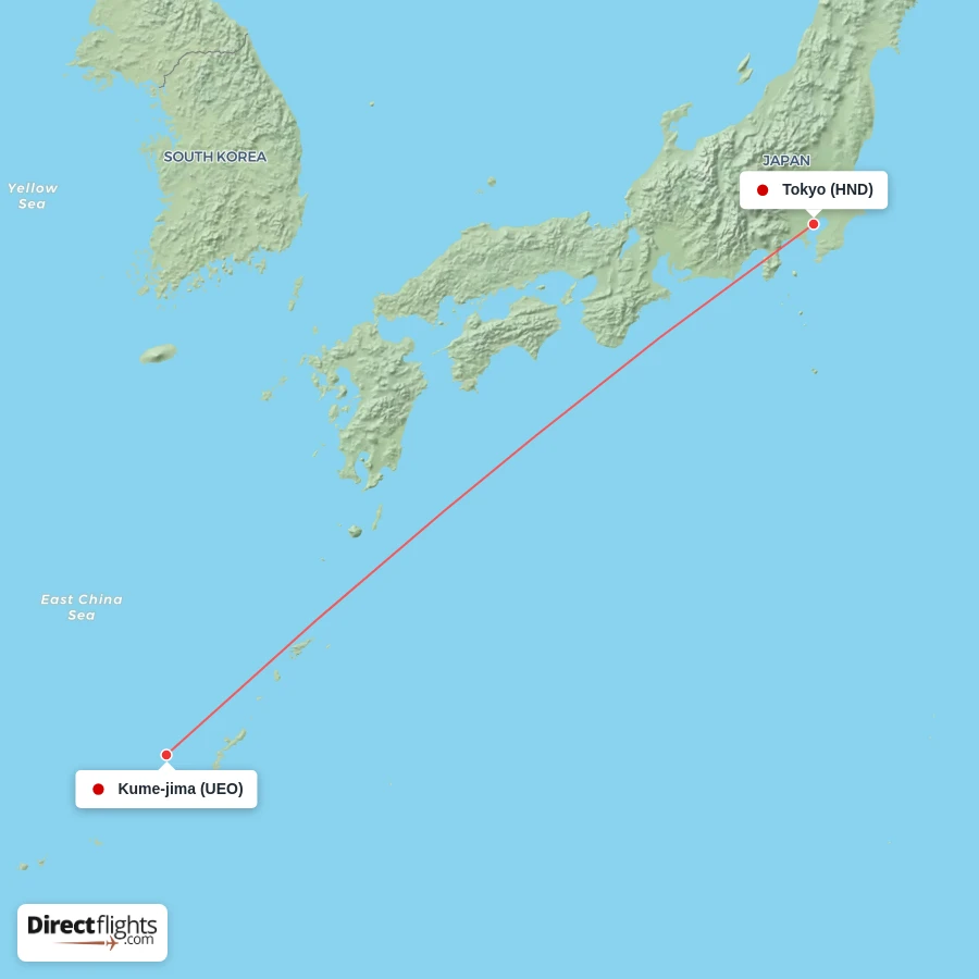 HND - UEO route map
