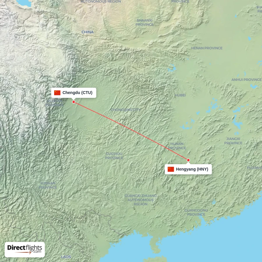 HNY - CTU route map
