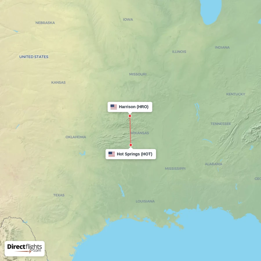 HOT - HRO route map