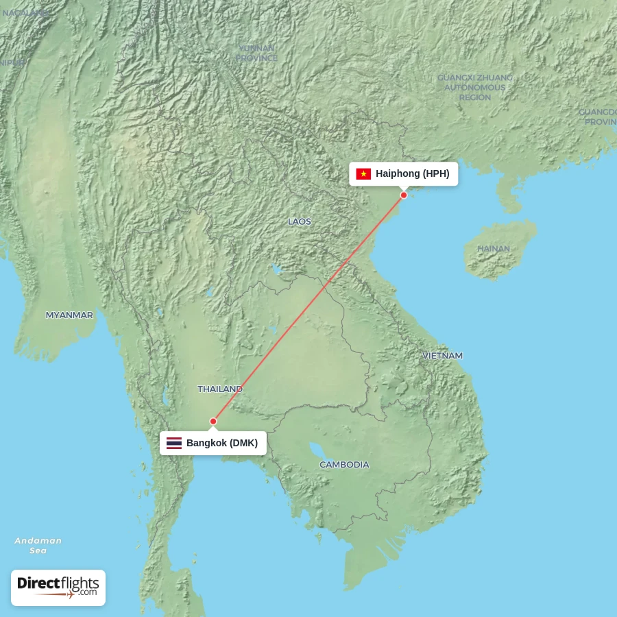 HPH - DMK route map