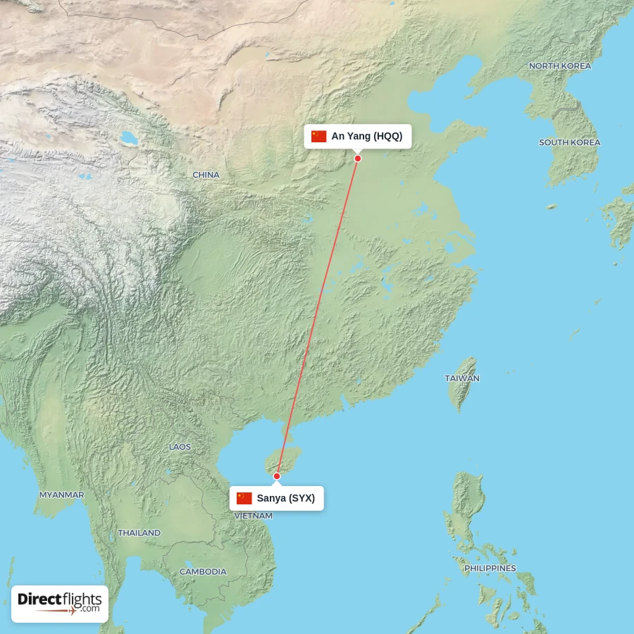 HQQ - SYX route map