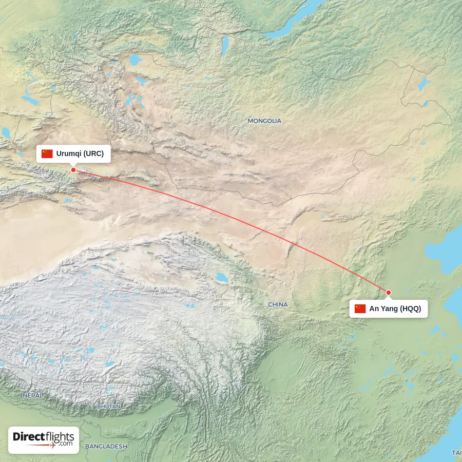 HQQ - URC route map