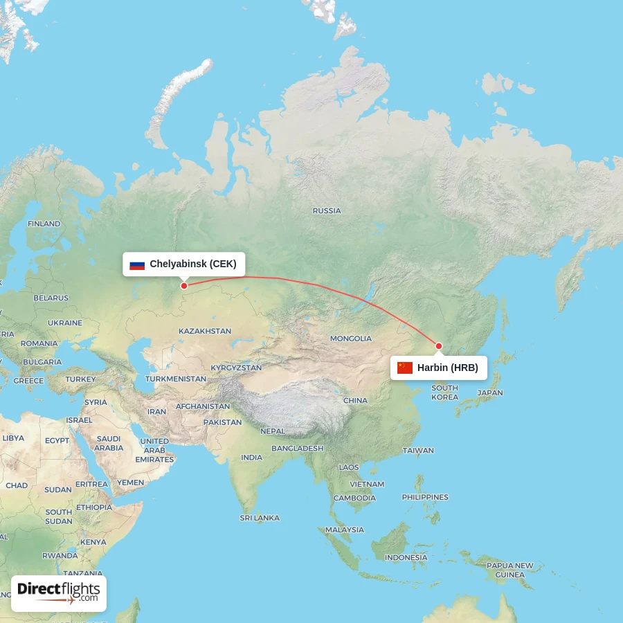 HRB - CEK route map