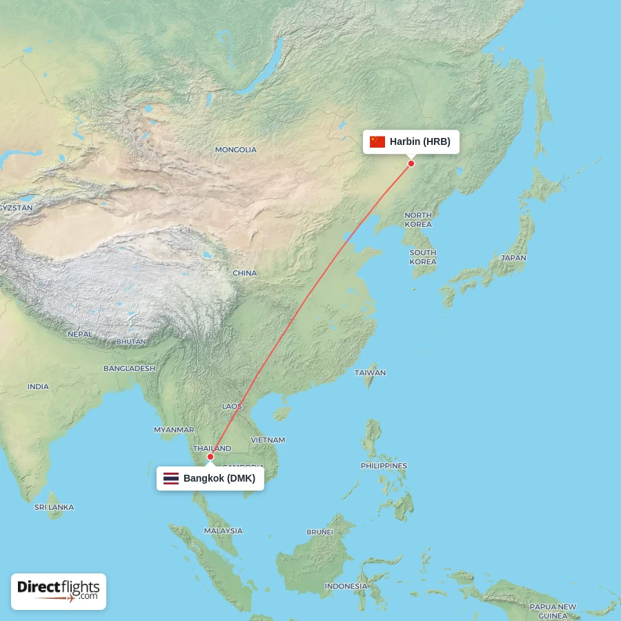 HRB - DMK route map