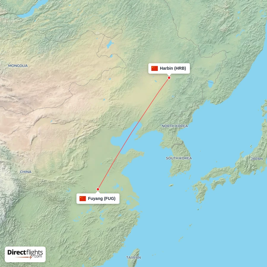 HRB - FUG route map