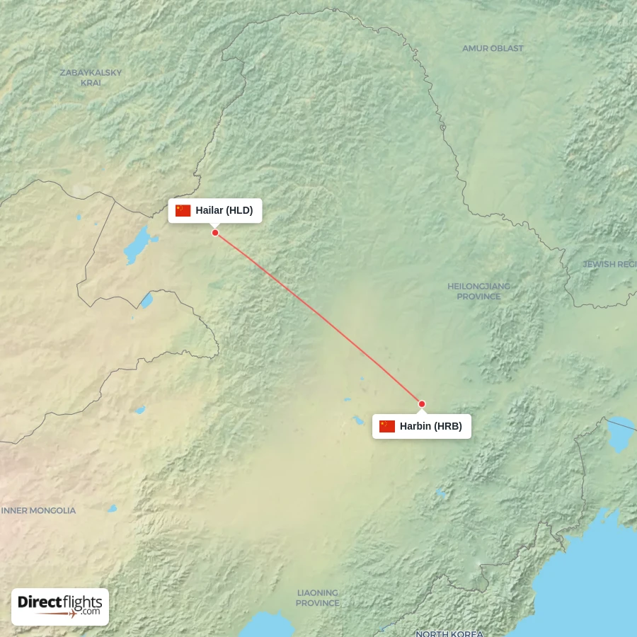 HRB - HLD route map