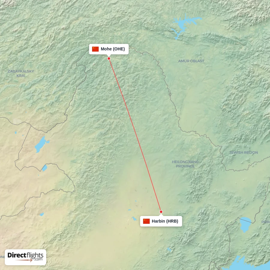 HRB - OHE route map