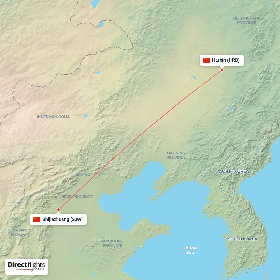 HRB - SJW route map