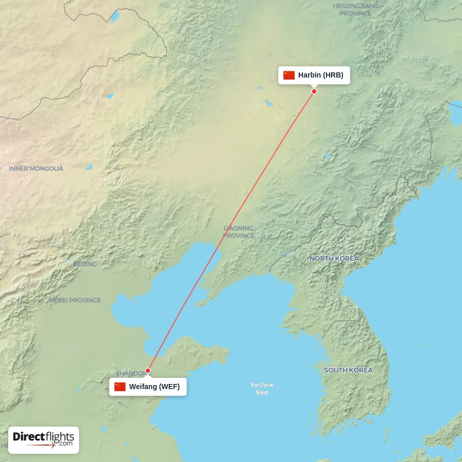 HRB - WEF route map