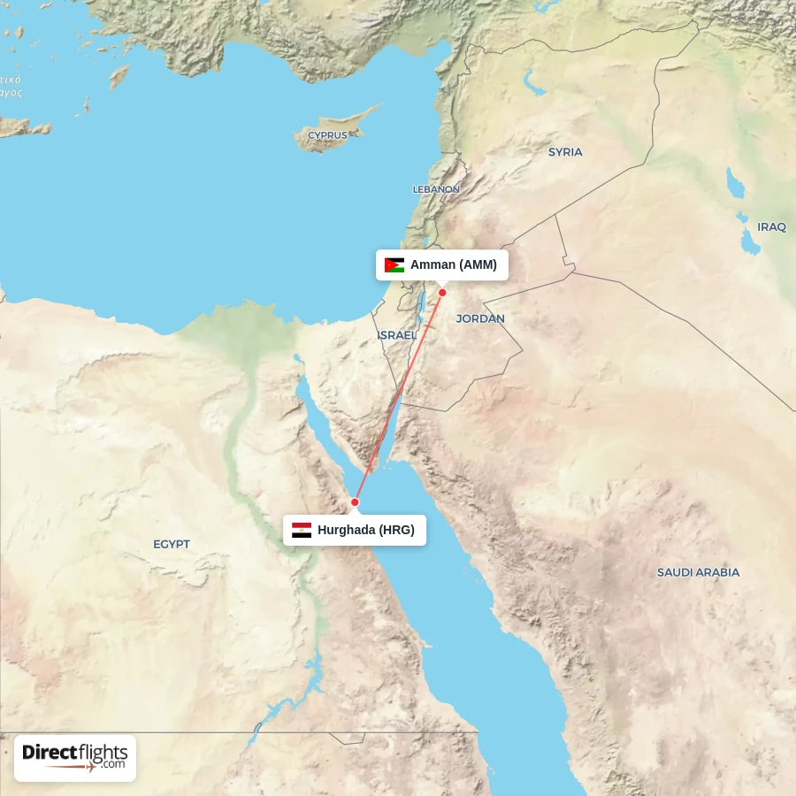 HRG - AMM route map