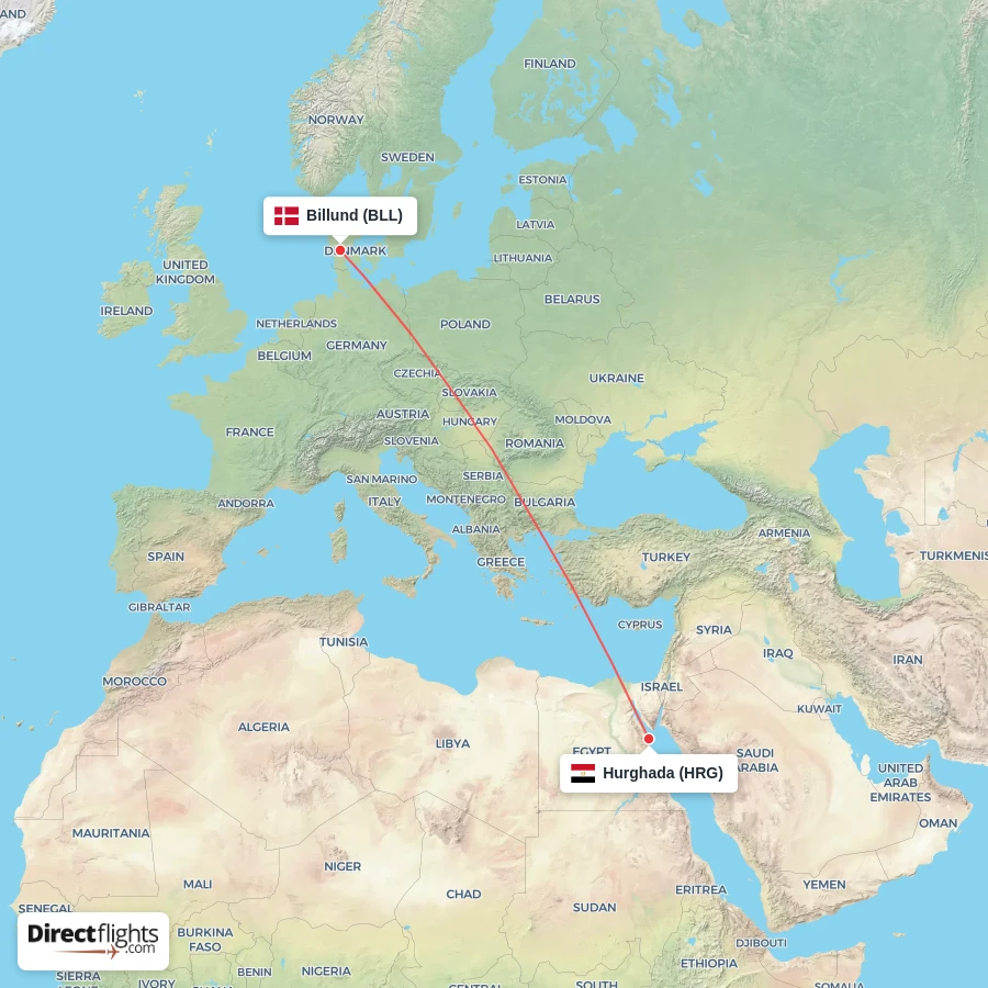 HRG - BLL route map