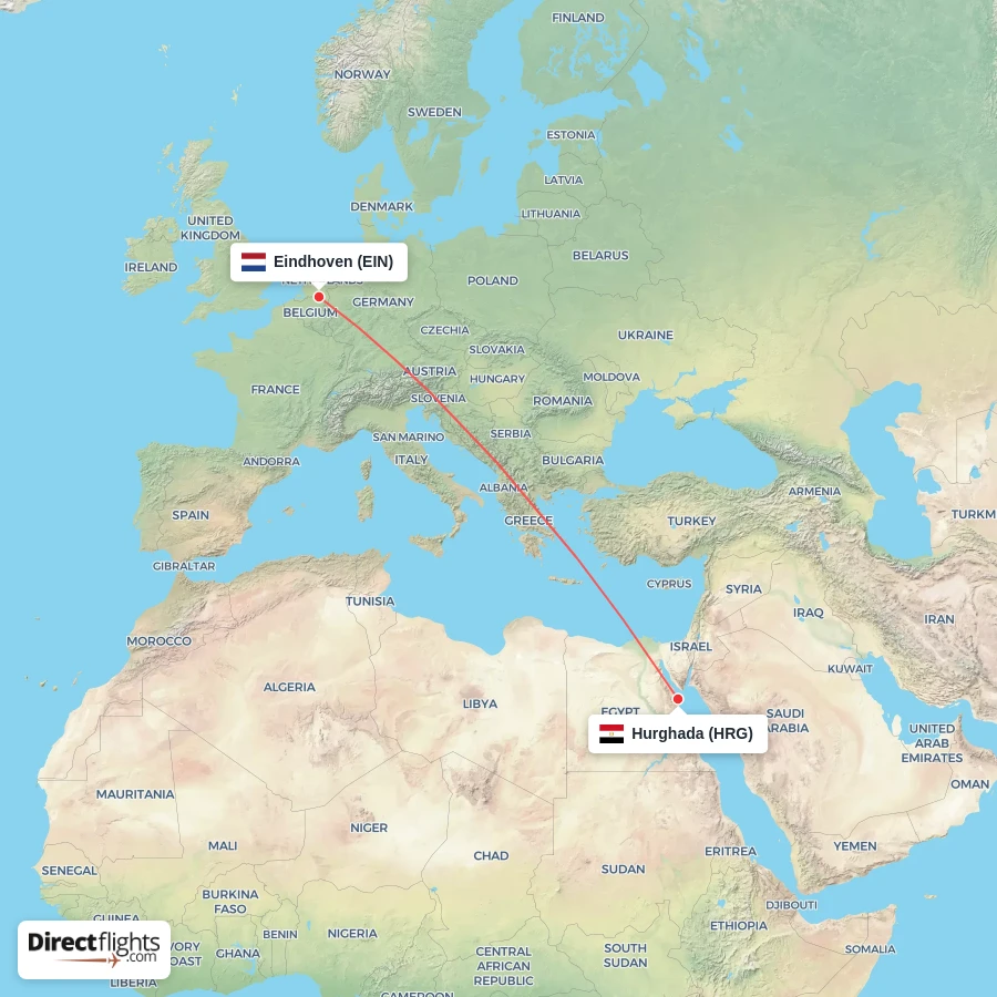 HRG - EIN route map
