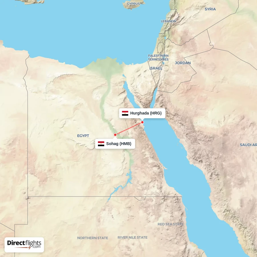 HRG - HMB route map