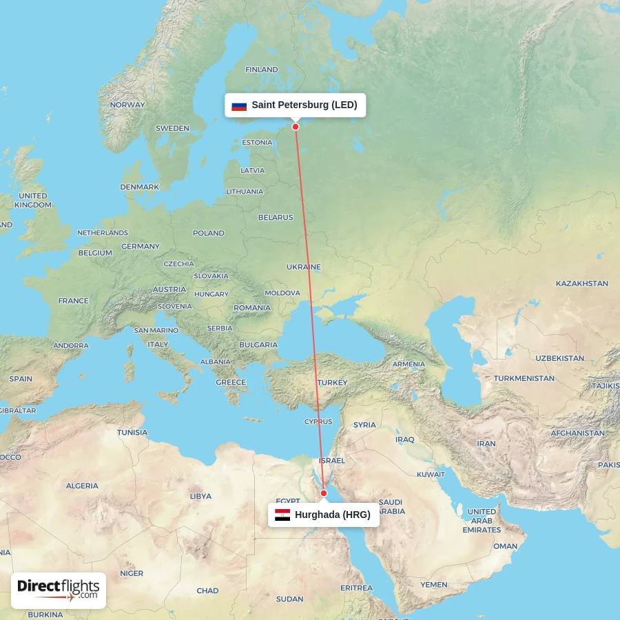 HRG - LED route map