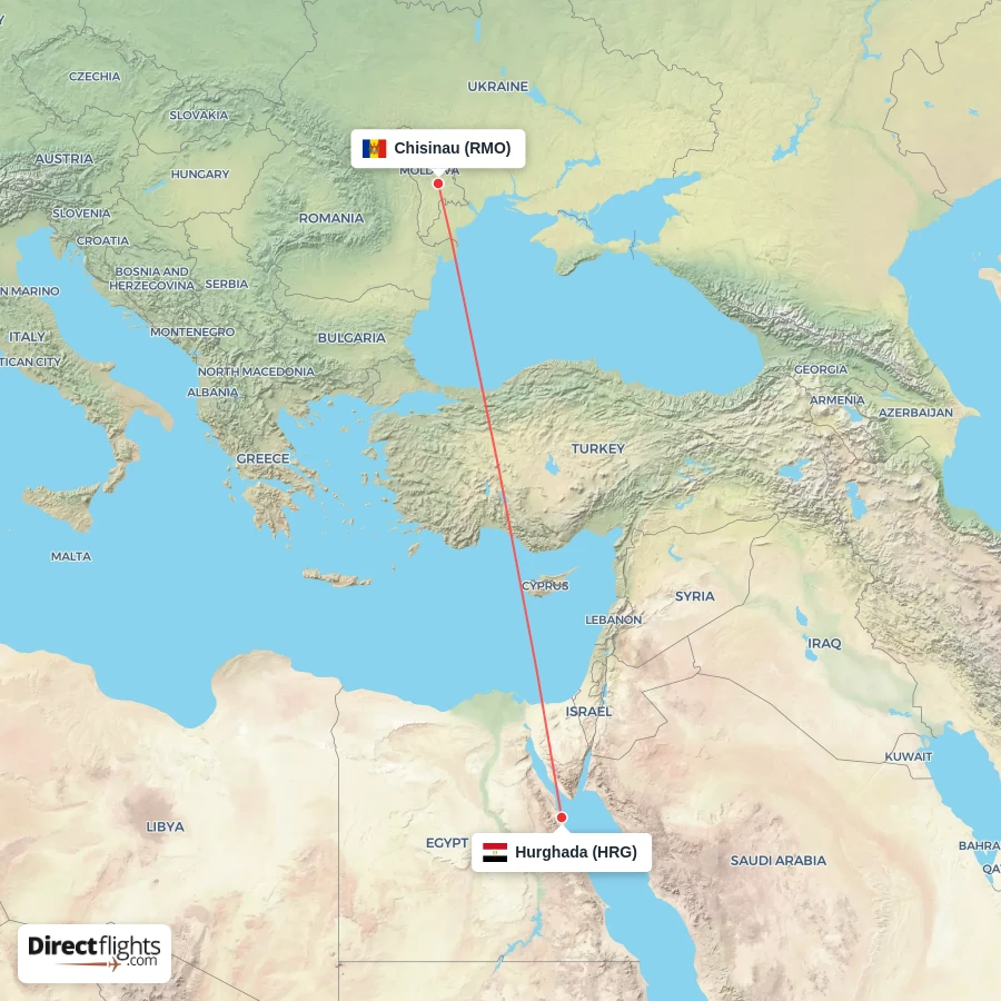 HRG - RMO route map