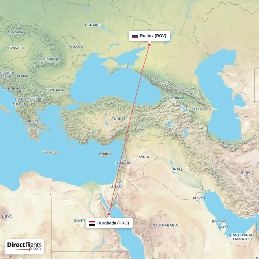 HRG - ROV route map