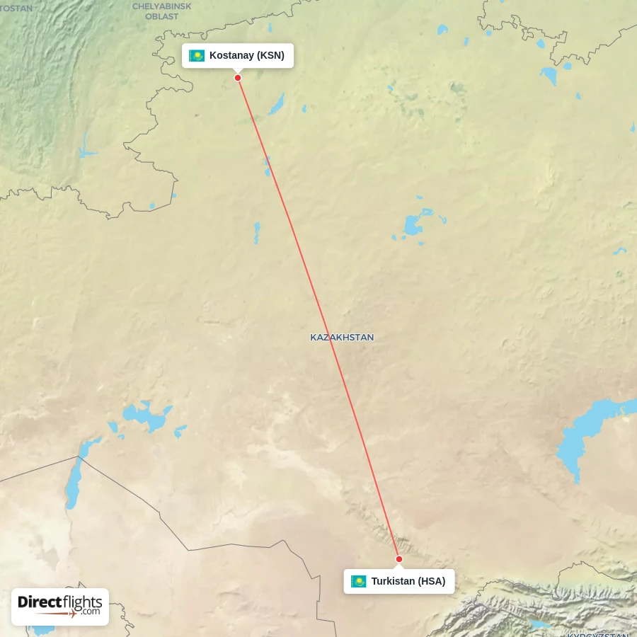 HSA - KSN route map