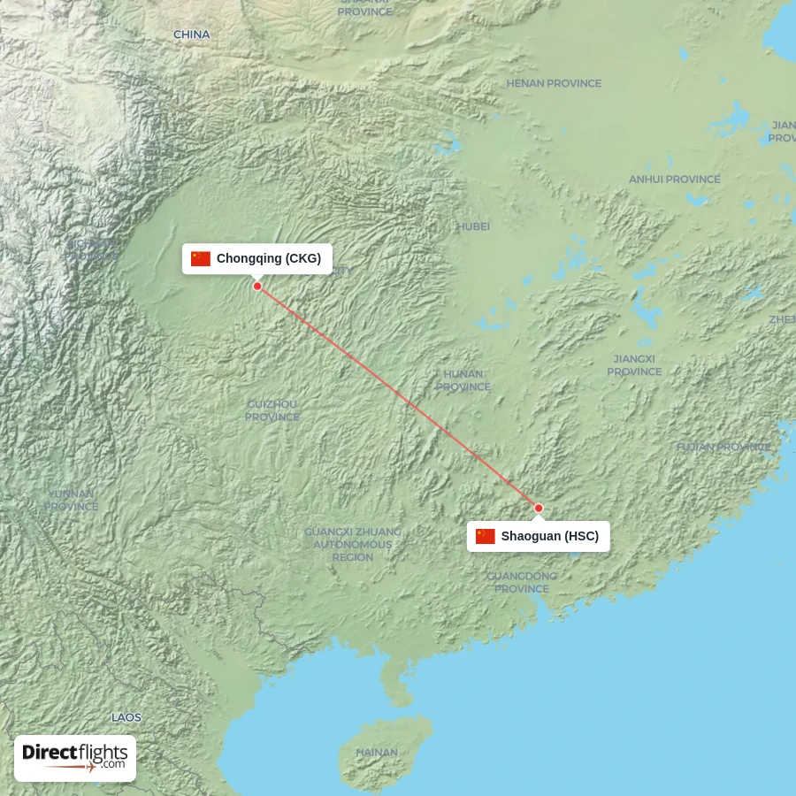 HSC - CKG route map