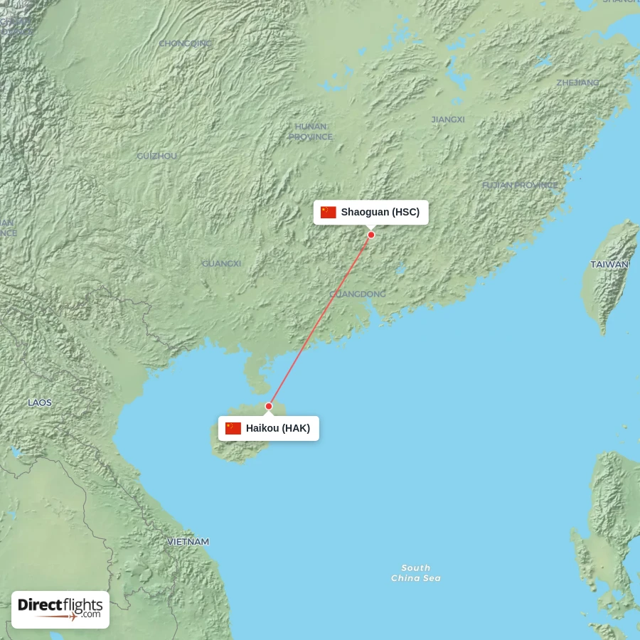 HSC - HAK route map