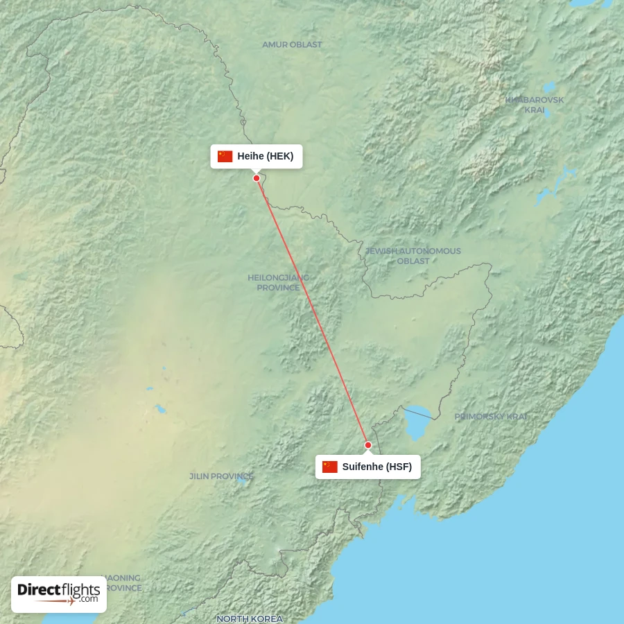 HSF - HEK route map