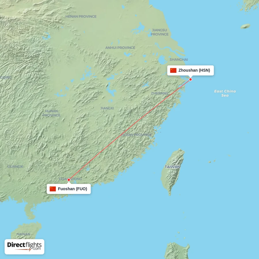 HSN - FUO route map