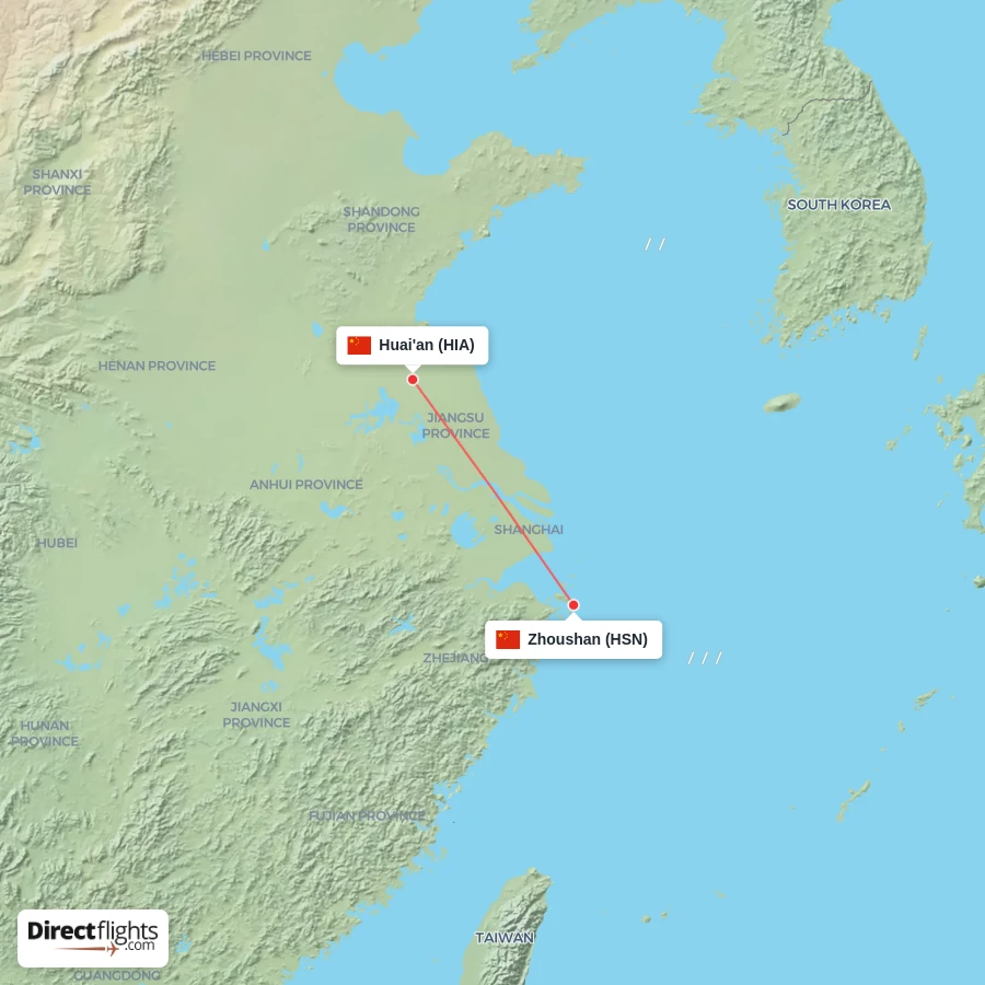 HSN - HIA route map
