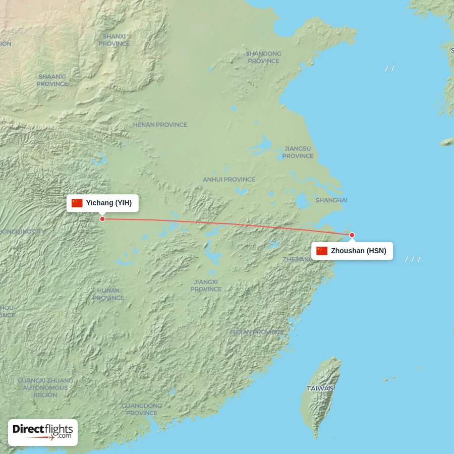 HSN - YIH route map