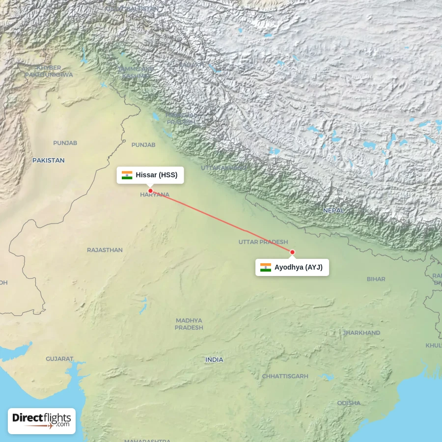 HSS - AYJ route map