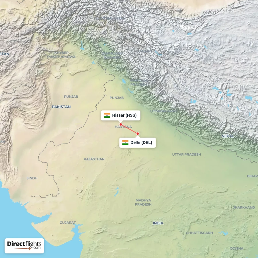 HSS - DEL route map