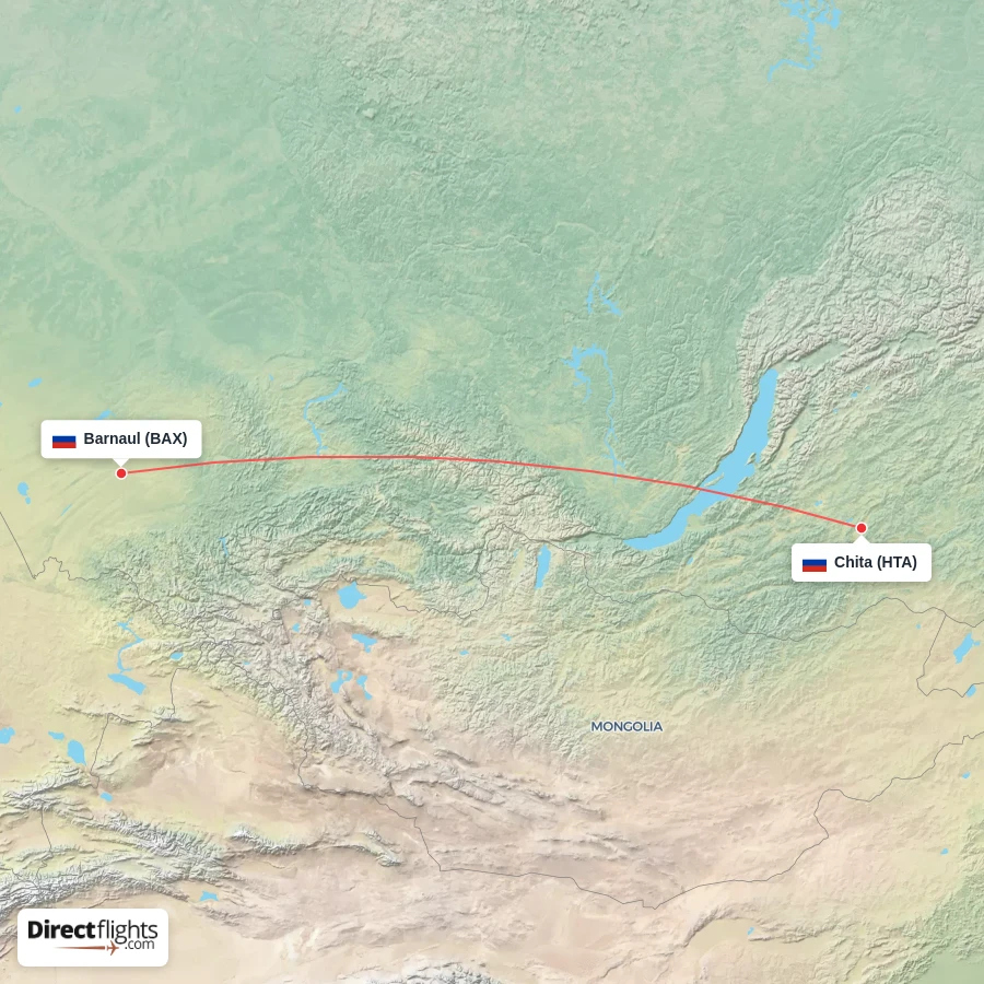HTA - BAX route map